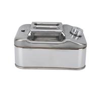 Domary Lata de de Acero Inoxidable 2,6 Galones, Jarra Gas con Pico para | Capacidad de 10 Litros, Aislamiento Térmico, Asa Portátil, Ideal para Cortacésped, Motosierra, Vehículos Todo Terreno