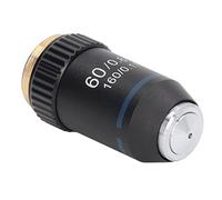 Domary Lente Objetivo Acromática 60X para Laboratorio de Biología Microscopio de Alta Potencia Material Latón 20,2mm