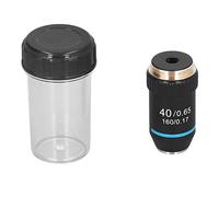 Domary Lente Objetivo de Microscopio de Gran Aumento 40X con Dispositivo Protector para Estudios Académicos Latón 20,2 Mm