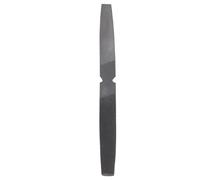 Domary Lima Ergonómica de Tallado de Cera Semicircular Doble Extremo para Herramienta Manual Diseño Joyería (Cabeza plana)