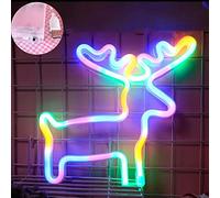 Domary Luz de Neón LED USB con Pilas 12 Formas Luna Hogar Árbol de Navidad Corazón Labio Iris Cupido con Efecto Luz Velas Que No Parpadea para Dormitorio Boda Fiesta (Otros 17)
