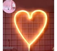 Domary Luz de Neón LED USB con Pilas 12 Formas Luna Hogar Árbol de Navidad Corazón Labio Iris Cupido con Efecto Luz Velas Que No Parpadea para Dormitorio Boda Fiesta (Otros 16)