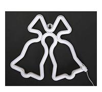 Domary Luz de Neón LED USB con Pilas 12 Formas Luna Hogar Árbol de Navidad Corazón Labio Iris Cupido con Efecto Luz Velas Que No Parpadea para Dormitorio Boda Fiesta (Otros 11)