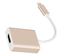 Domary Mecanografíe el Adaptador 4K 10Gbps de C a , Convertidor del USB C | Construcción de Cobre y PVC, Plug and Play, Admite Inserción Frontal y Posterior, para Cine en Casa, Oficina y Presentación