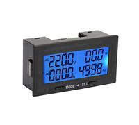 Domary Medidor de Pantalla Digital de Calibración Inteligente para Monitorear Voltaje y Corriente CA en Equipos Eléctricos y Uso Industrial
