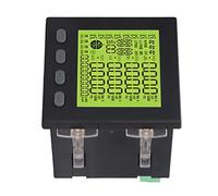 Domary Medidor de Potencia Trifásico Multifuncional, Monitor de Uso Eléctrico Confiable para Automatización Subestaciones, Material ABS AC380V 5A