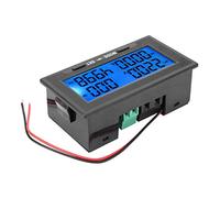 Domary Medidor Probador de Voltaje y Corriente LCD de 0-500 V: Diseño Compacto, bajo Consumo Energía, Ideal para Medición Energía Eléctrica (Prueba directa AC20A)