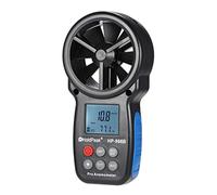 Domary Mini Anemómetro Digital LCD de para Medir la Velocidad y la Temperatura del viento: Diseño Liviano Adecuado para Profesionales y Aficionados
