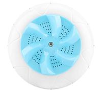 Domary Mini Lavadora Ultrasónica Portátil, Limpiadora De Lavandería De Viaje con Capacidad 1 KG, Inversión Positiva Automática, Silencio, Germicida, para Ropa Pequeña Y Niños (Azul)