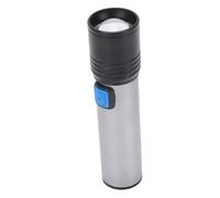 Domary Mini Linterna Carga USB 4 Modos de Iluminación Luz de Flash con Zoom Bolsillo LED Portátil para Acampar Senderismo Actividades Al Aire Aleación Aluminio 11,5 Cm 85 G