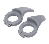 Domary Mini Manillar de Descanso para Bicicleta, Extremos de Barra Extendidos Universales para Bicicleta, Manillares Ergonómicos Reposapulgares Montaña, (Gris)