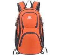 Domary Mochila de Senderismo para Ciclo Al Aire Mochila de Viaje Acuático Montañismo 20 litros Tela Oxford Duradera Ligera para Senderismo Camping Escalada Negro (Naranja)