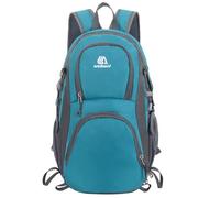 Domary Mochila de Senderismo para Ciclo Al Aire Mochila de Viaje Acuático Montañismo 20 litros Tela Oxford Duradera Ligera para Senderismo Camping Escalada Negro (Lago)