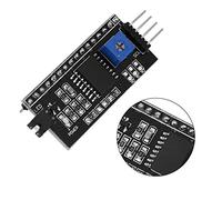 Domary Módulo de Convertidor IIC de la Placa LCD1602 para Control de Pantalla LCD 5V con Luz de Fondo y Potenciómetro de Ajuste de Relación de Contraste