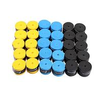 Domary Overgrip para Raqueta de Tenis, Cinta de Agarre para Raqueta, 9 Piezas, PU, Absorbente Sudor, Absorbe la Humedad, Amortiguación Vibraciones, Sensación Suave y Cómoda con (30 Piezas)