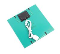 Domary Panel Solar Al Aire Mini Ventilador Portátil Kit de Enfriamiento USB Accesorio para Viajes de Campamento
