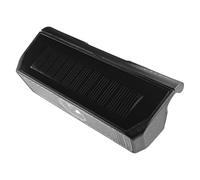 Domary Panel Solar Luz Delantera de Bicicleta Luz de Cabeza Generación Automática Ciclo LED Inducción Inteligente para Bicicletas Montaña y Carretera Negro ABS PC