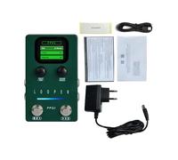 Domary Pedal de Guitarra Looper Profesional con 40 Ranuras 160 Minutos de Tiempo Grabación Pedal Efectos Bucle Estéreo para Guitarra Eléctrica Bajo Gestión Datos USB (Enchufe Europeo)