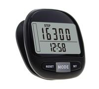 Domary Podómetro Compacto con Pantalla LCD, Rastreador de Pasos para Monitor de Pasos Precisos, Podómetro con Memoria 7 Días