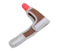 Domary Protector de Silicona para el Pulgar para Bebés, Manopla Chupar el Pulgar, Protector los Dedos, Funda, Muñequera Ajustable, Malla Transpirable, Alivio (Roja)