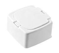 Domary Recipiente de Almacenamiento de Plástico con Tapa Botón, Caja | Esquinas Redondeadas, Pegatinas DIY, Uso en Cosméticos y Joyería, Diseño ligero.