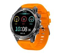 Domary Reloj Deportivo Inteligente Rastreador de Actividad Multideporte GPS con Más de 100 Modos Ejercicio Pantalla HD 1,46 Pulgadas Monitor Frecuencia Cardíaca IP68 para Hombres (Naranja)
