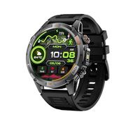 Domary Reloj Deportivo Inteligente Rastreador de Actividad Multideporte GPS con Más de 100 Modos Ejercicio Pantalla HD 1,46 Pulgadas Monitor Frecuencia Cardíaca IP68 para Hombres (Negra)