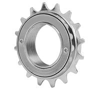 Domary Rueda de Bicicleta 16T Durable Accesorio de Ciclismo Conducción Suave Acero Alta Resistencia a Prueba óxido Niquelado Cromado para Bicicleta BMX una Sola (Plata galvanizada)