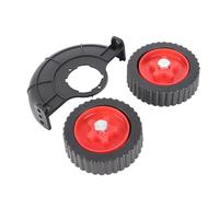 Domary Rueda de Soporte para Cortacésped, Cortadora de Hilo Universal, Rueda Auxiliar, Ligera ABS 5 Pulgadas con Fácil Instalación para Cortadora Jardín