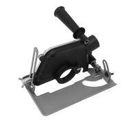Domary Soporte para Amoladora Angular, Soporte de Corte de Escritorio Ajustable 0 a 45 Grados con Riel Guía Auxiliar Lineal para Amoladoras Angulares Tipo 100-125