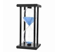 Domary Temporizador de de Madera con Reloj, 30 Minutos con Marco Vidrio Soplado a Mano para Regalo Decoración Escritorio Oficina
