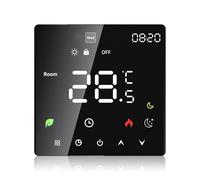 Domary Termostato Inteligente con Pantalla Táctil LCD, Programación Programable 5+1+1 para el Hogar, Modo Manual Automático, Control de Voz Compatible (Calentamiento de Agua)