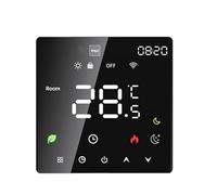Domary Termostato Inteligente con Pantalla Táctil LCD, Programación Programable 5+1+1 para el Hogar, Modo Manual Automático, Control de Voz Compatible (Control por Voz WiFi Calentamiento de Agua)