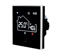 Domary Termostato Inteligente con Pantalla Táctil LED Grande y Control por Aplicación para Aire Acondicionado Central y Calefacción por Suelo Radiante (Blanca)
