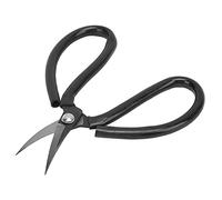 Domary Tijeras Ergonómicas para Codos de Acero SK2, Tijeras Multiusos de Punta Redonda Hoja Cóncava para Recorte Fino con Agarre Cómodo (4#135mm)