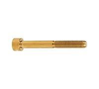 Domary Tornillo de Vástago de Bicicleta M6x50 Mm Aleación Titanio Premium Tornillo Vástago Manillar Bicicleta Alta Resistencia Ligero Durable para Bicicletas Montañ (Oro)