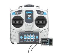 Domary Transmisor de Control Remoto MC7RE 2,4 GHz S-FHSS con Receptor MC7RE para Barco RC Coche Multicóptero Helicóptero (Modo 1)