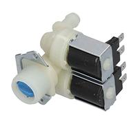 Domary Válvula de Entrada de Agua para Lavadora, Válvula Solenoide Universal Doble Cabezal, Repuesto Aleación Aluminio PP Duradera, 8x7x6,5cm, para Lavadoras Automáticas