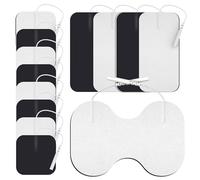 DOMAS TENS - Almohadillas de electrodo grandes de 4 x 6 pulgadas para aliviar el dolor de espalda, compatibles con TENS 7000 y otras unidades de pin de 2 mm, reutilizables y sin látex, 13 unidades