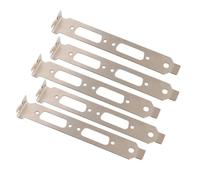 Domasvmd 5 soportes de perfil para tarjeta gráfica de video DVI VGA, soporte de altura completa, componentes de carcasa de computadora, placa de repuesto de larga duración