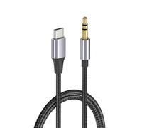 Domasvmd Cable auxiliar tipo C a 3,5 mm para altavoz, cable auxiliar para auriculares de coche, tabletas, teléfonos, convertidores USB C, adaptadores, línea de 50/100/200 cm, cable auxiliar para coche