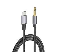 Domasvmd Cable auxiliar tipo C a 3,5 mm para altavoz, cable auxiliar para auriculares de coche, tabletas, teléfonos, convertidores USB C, adaptadores, línea de 50/100/200 cm, cable auxiliar para coche