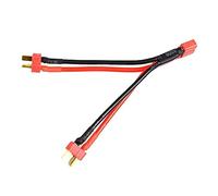 Domasvmd Cable de extensión de enchufe en T, 1 hembra a 2 machos, cable divisor de enchufe en T para modelo, cable adaptador de enchufe en T, cabeza hembra a dos cabezales macho de enchufe T
