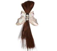 Domasvmd Elegante pinza para el pelo, accesorio para el cabello, bonita pinza para el pelo, estilos únicos, pinzas de pelo de media corbata, pinza de pelo única, Plástico
