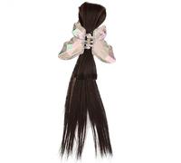 Domasvmd Elegante pinza para el pelo, accesorio para el cabello, bonita pinza para el pelo, estilos únicos, pinzas de pelo de media corbata, pinza de pelo única, Plástico