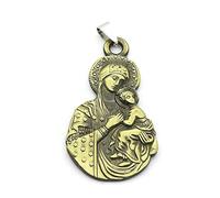Domasvmd Fiel colgante de metal con diseño de la Virgen y el Niño Dios con nosotros Iglesia Católica Puro Sólido para Llaves Accesorios Regalo Paz Amor K Llavero Católico Llavero Católico para Hombres