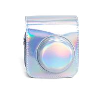 Domasvmd Funda de piel sintética para 12 cámaras, bolsa para cámara con correa para el hombro, funda protectora para 12 fundas para cámara