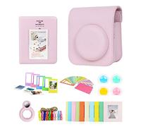 Domasvmd Kit de accesorios de cámara para 12 con bolsa para cámara/lente selfie/álbum de fotos/marcos/pegatinas/filtros, funda para cámara Mini12, juego portátil, a