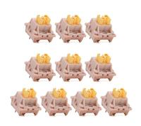 Domasvmd Outemu - Interruptores mecánicos silenciosos y clicables para teclado mecánico MX para juegos, interruptores lineales de 3 pines montados en placa