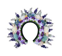 Domasvmd Pinza para el pelo para mujer, para peinados de moda, delicada horquilla floral, accesorio elegante con decoración de flores, diadema versátil, Tejido